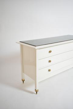 Carlo de Carli white lacquered chest of drawers 1960s  - 4539251