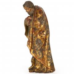 Carved Polychromed Figure of a Saint Spain circa 1720 - 4407164