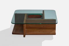 Casa Coffee Table with Wood and Glass Finland Brazil 1960s - 4765148