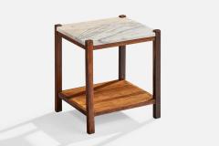 Celina Decoracoes Side Tables with Wood and Marble Brazil 1960s - 4765167