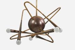 Chandelier in Brass for Stilnovo Italy - 4765254