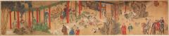 Chinese court painting on silk - 874388