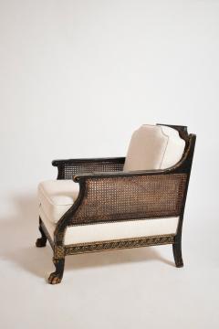 Chinese style lion paw feet armchair XIXth c  - 4562371