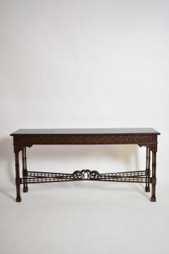 Chippendale carved wood console table XIXth c  - 4562380