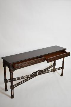 Chippendale carved wood console table XIXth c  - 4562381