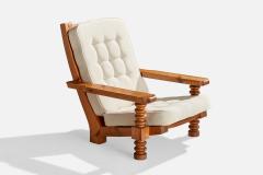 Collden Lounge Chairs with Pine and Fabric Sweden 1970s - 4765326