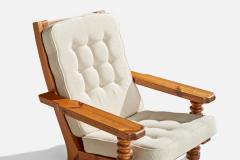 Collden Lounge Chairs with Pine and Fabric Sweden 1970s - 4765328