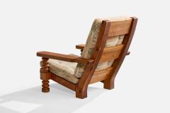 Collden Lounge Chairs with Pine and Fabric Sweden 1970s - 4765333