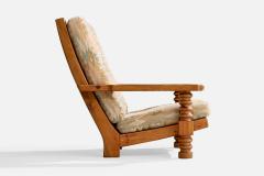 Collden Lounge Chairs with Pine and Fabric Sweden 1970s - 4765334