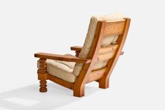 Collden Lounge Chairs with Pine and Fabric Sweden 1970s - 4765339