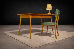 Console with Drawer and Chair in Hardwood Unknown 1950s Lot 732A - 4624435