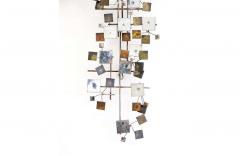 Curtis Jer Vintage Curtis Jere Geometric Cubist Wall Hanging Sculpture for Artisan House - 2247705