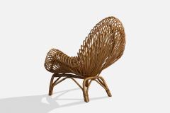 Dal Vera Lounge Chairs with Bamboo Rattan and Fabric Italy 1960s - 4765420