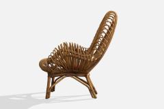 Dal Vera Lounge Chairs with Bamboo Rattan and Fabric Italy 1960s - 4765422