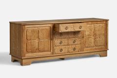 Danish Designer Cabinet with Oak and Brass Denmark 1940s - 4773192