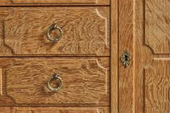 Danish Designer Cabinet with Oak and Brass Denmark 1940s - 4773194
