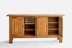 Danish Designer Cabinet with Oak and Iron Denmark 1960s - 4773552