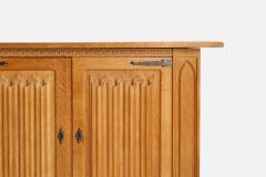 Danish Designer Cabinet with Oak and Iron Denmark 1960s - 4773553