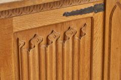 Danish Designer Cabinet with Oak and Iron Denmark 1960s - 4773554