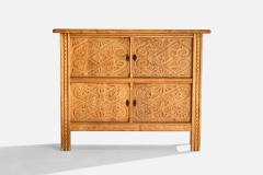 Danish Designer Cabinet with Oak and Iron Denmark 1960s - 4774142