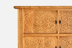 Danish Designer Cabinet with Oak and Iron Denmark 1960s - 4774144