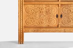 Danish Designer Cabinet with Oak and Iron Denmark 1960s - 4774146
