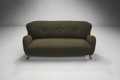 Danish Modern Three Seater Sofa with Tufted Buttons Denmark ca 1950s - 2914958