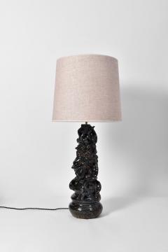 Dark green ceramic organic lamp Helder  - 4539974