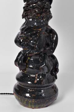 Dark green ceramic organic lamp Helder  - 4539976