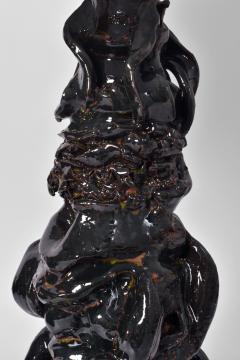Dark green ceramic organic lamp Helder  - 4539977