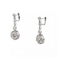 Diamond Earrings In 18k White Gold 21st Century - 4780049