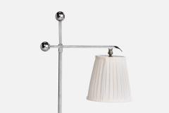Donald Deskey Floor Lamp with Chrome plated Steel and Fabric USA 1930s - 4765492