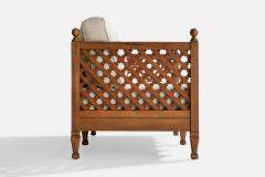 Drexel Sofa with Oak and Fabric USA 1950s - 4765520