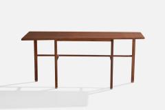 Edward Wormley Console Table with Walnut and Brass USA 1950s - 4765663