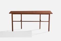 Edward Wormley Console Table with Walnut and Brass USA 1950s - 4765664
