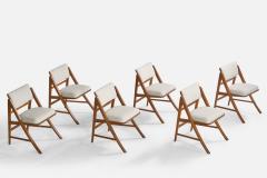 Edward Wormley Dining Room Chairs with Walnut Fabric USA 1950s - 4765647