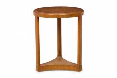 Edward Wormley Edward Wormley Tall Round Wooden End Side Table - 2787920