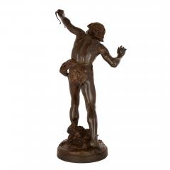 Emile Laporte Large patinated bronze figure of Actaeon by Emile Laporte - 2926697