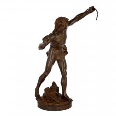 Emile Laporte Large patinated bronze figure of Actaeon by Emile Laporte - 2926698