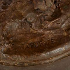 Emile Laporte Large patinated bronze figure of Actaeon by Emile Laporte - 2926701