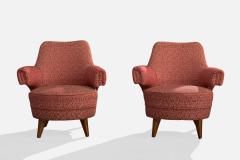Englander Bonta Lounge Chairs with Wood and Fabric Argentina 1950s - 4765736