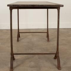 English 19th Century Iron Slate Work Table - 2895008