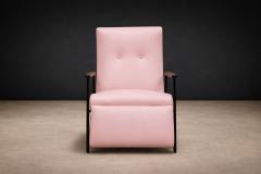 Ernesto Hauner Reclining Chair in Metal Hardwood Leather Ernesto Hauner 1960s Lot 340A - 4624760