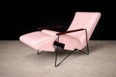 Ernesto Hauner Reclining Chair in Metal Hardwood Leather Ernesto Hauner 1960s Lot 340A - 4624761