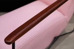 Ernesto Hauner Reclining Chair in Metal Hardwood Leather Ernesto Hauner 1960s Lot 340A - 4624762