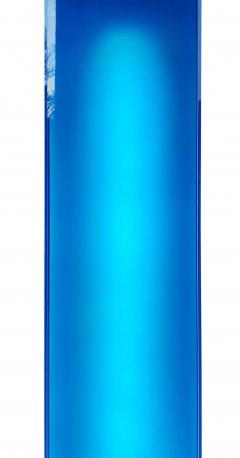 Ettore Sottsass Post Modern Cculptural Mood Lighting Tower Blue Glass Floor Lamp by Curvet USA - 2929147