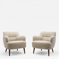 European Mid Century Modern Armchairs in Boucl Europe ca 1950s - 2920895