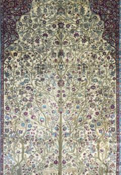 Extremely Fine Antique Persian Silk Kashan Rug 6 6 x 9 8  - 4314311