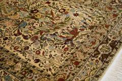 Extremely Fine Antique Turkish Silk Hereke Rug 3 5 x 4 11  - 4314856