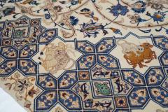 Extremely Fine Persian Isfahan Wool and Silk Rug 7 4 x 11 4  - 4314818